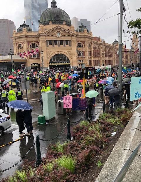 Climate Choir Melbourne supporting Extinction Rebellion