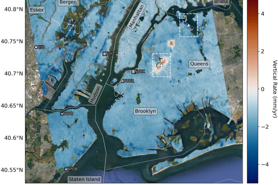 NASA-Led Study Pinpoints Areas of New York City Sinking, Rising